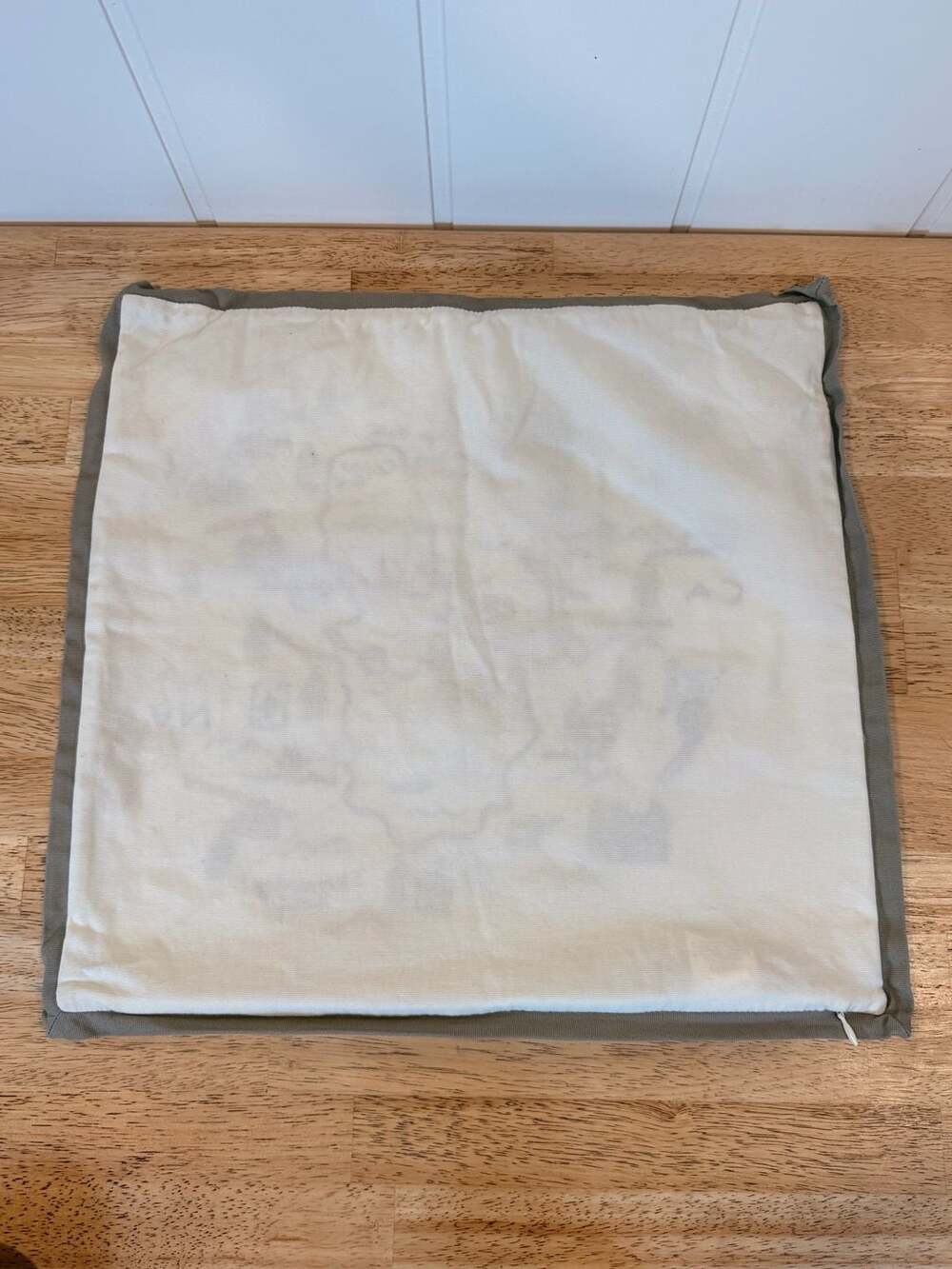Pottery Barn Lake Tahoe Map Embroidered Decorative Throw Pillow Cover - Picture 3 of 4